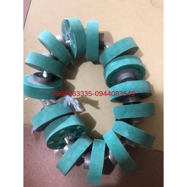 Quả lô cao su máy hàn liên tục, quả lô cao su màu xanh màu đen