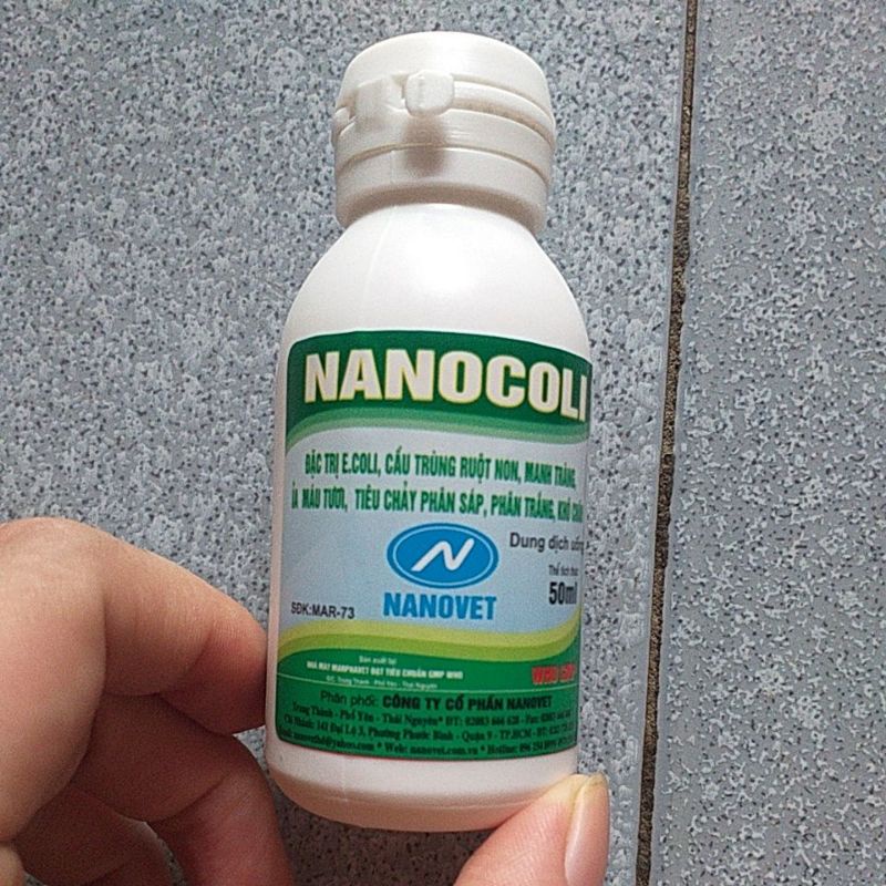 Chướng diều khô chân nanocoli 10ml, 50ml, cầu trùng, mau tươi, phân sáp, xanh cho gà chim cút, lơn, thỏ, chó mèo, gà đá