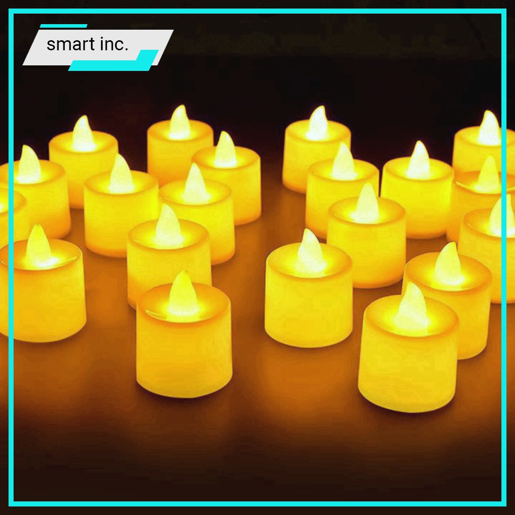 Nến Điện Tử Cao Cấp Tealight Pin Led Đèn Cầy Điện Tử Tim Lắc Mini Decor Tỏ Tình Trang Trí Sinh Nhật Ngoài Trời Màu Sắc