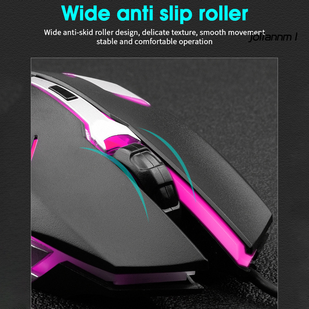 Chuột Quang Gaming Jolian M6 Có Dây Usb Chống Trượt Phát Sáng Cho Máy Tính Laptop | BigBuy360 - bigbuy360.vn