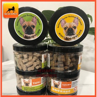 Bánh Thưởng Gặm Sạch Răng Cho Chó Nhiều Canxi Dạng Xương Yaho 220g - SevenPet Shop