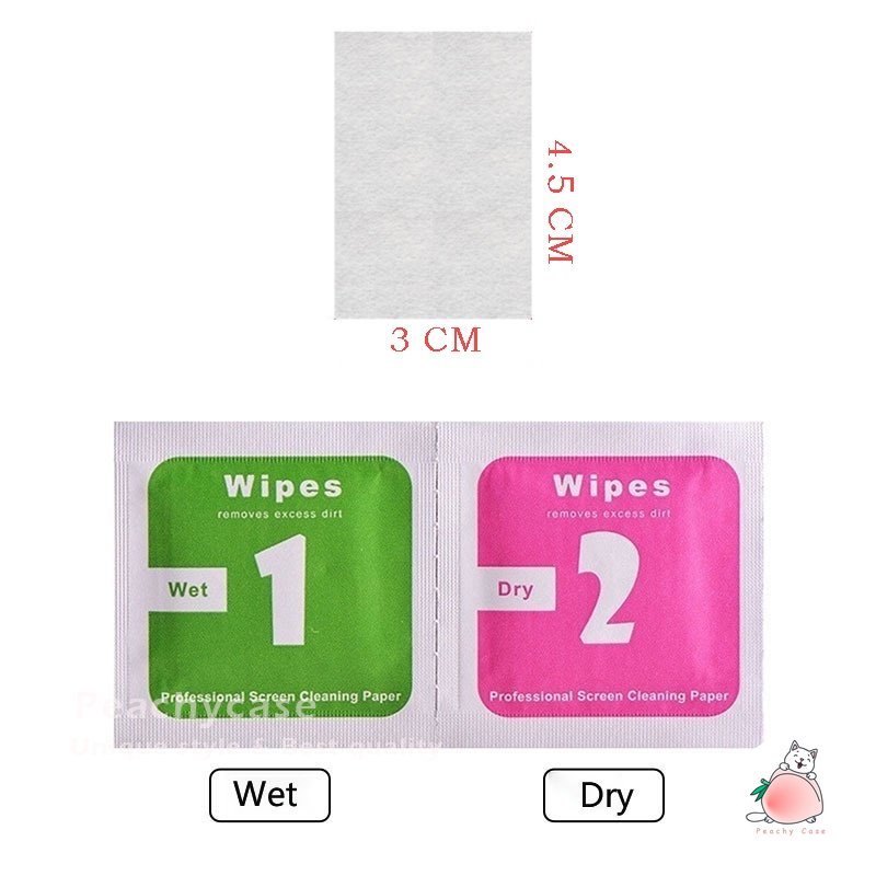Bộ 10 Khăn Giấy Ướt Lau Bụi Bẩn Cho Điện Thoại / Kính / Màn Hình LCD / Ống Kính Máy Ảnh