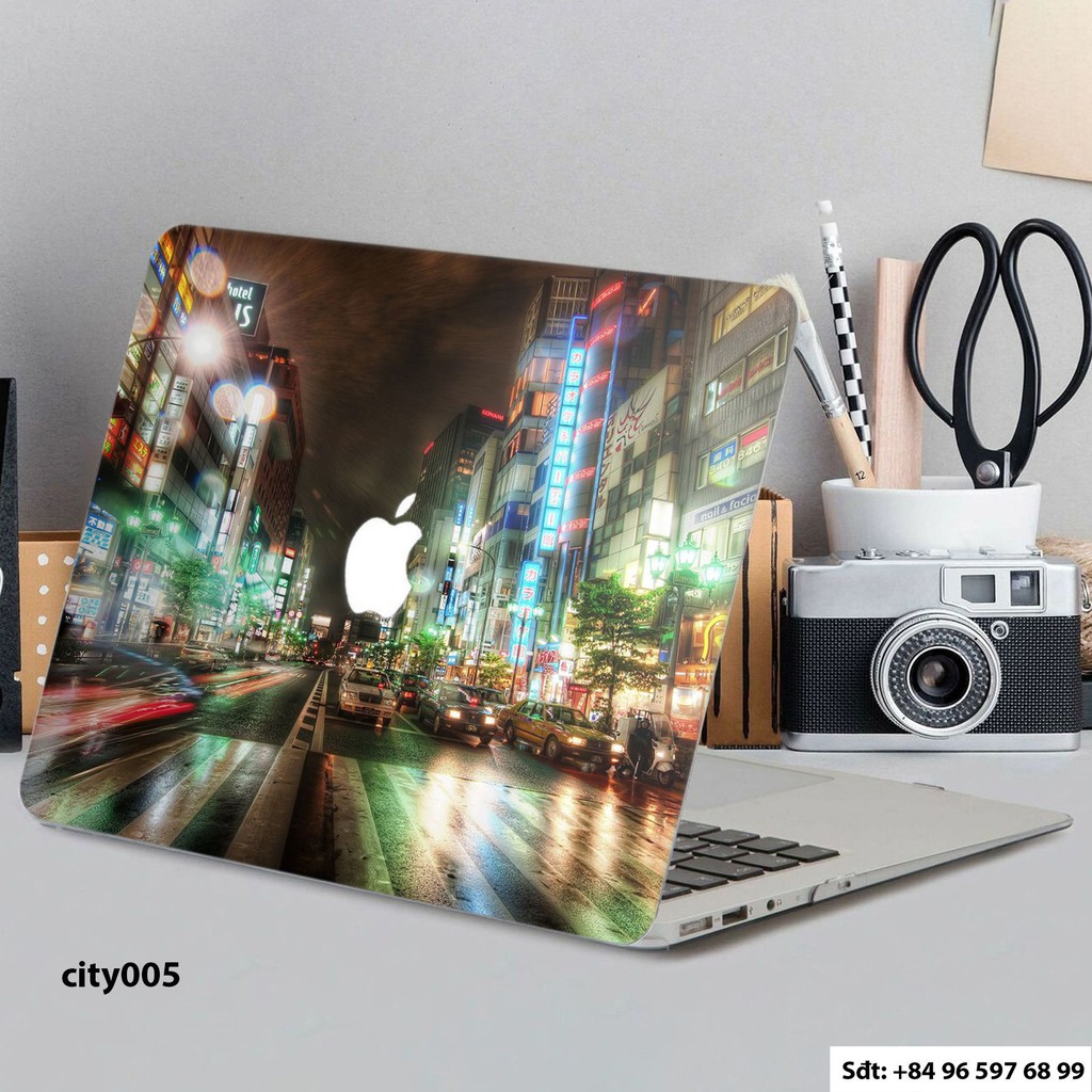 [ SIÊU CHẤT]  Dán decal cho các dòng Macbook Pro  in nhiều mẫu City cực đẹp