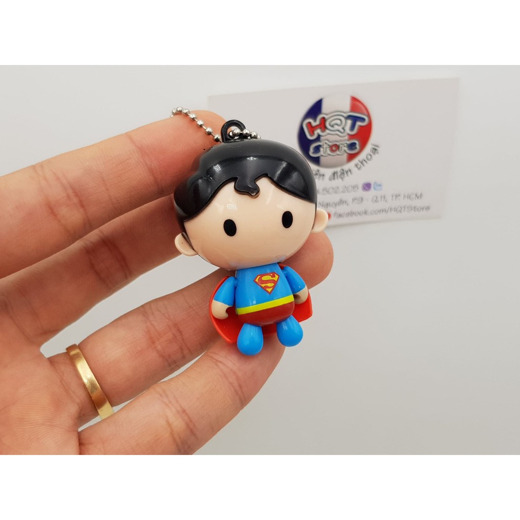 Móc khóa Người Dơi vs Superman Chibi