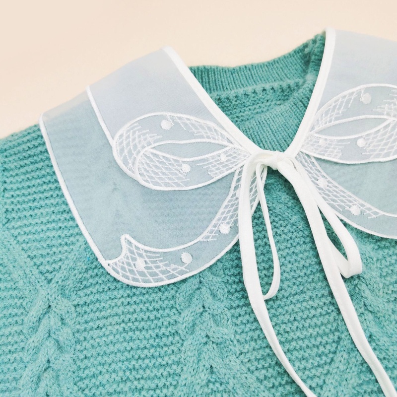 Vòng Cổ Hai Lớp Thắt Nơ Phối Ren Xinh Xắn Thời Trang