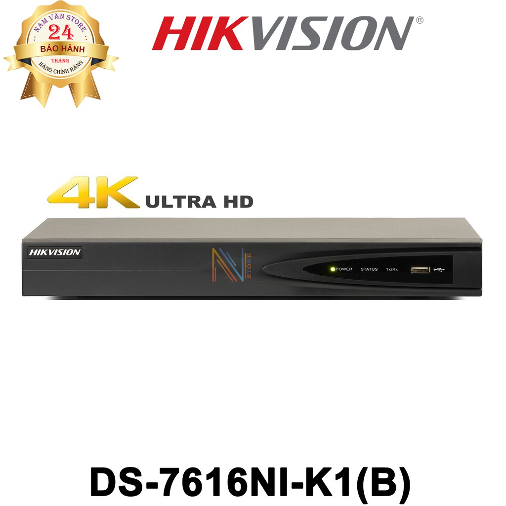 Đầu Ghi Hình Camera IP 16 Kênh HIKVISION DS-7616NI-K1(B) - Hàng Chính Hãng