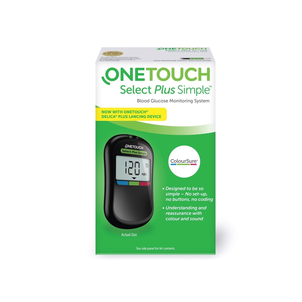 máy đo đường huyết ONETOUCH SELECT SIMPLE kiểm tra đường huyết cá nhân hiệu quả