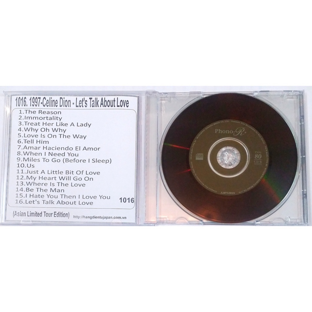 Bộ 4 CD ca sĩ Celine Dion ( 1015 - 1018 )