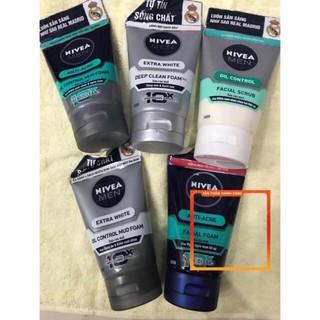 Sữa rửa mặt Nivea men 100g các loại - xem date sản phẩm trước khi mua giúp shop
