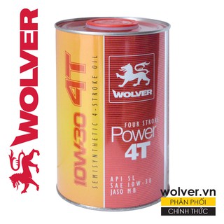 NHỚT XE TAY GA - WOLVER POWER 10W-30 (0.8 LÍT)