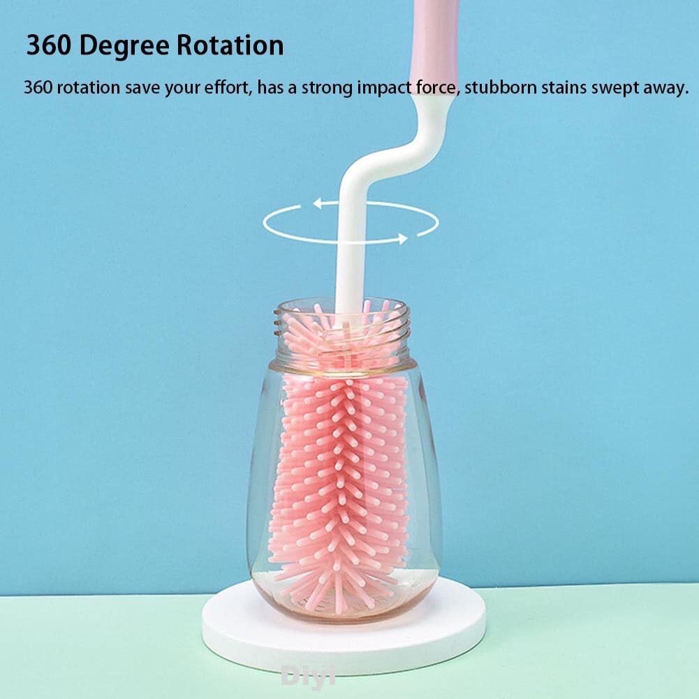 Bộ cọ bình sữa, núm ti silicon 3 chi tiết