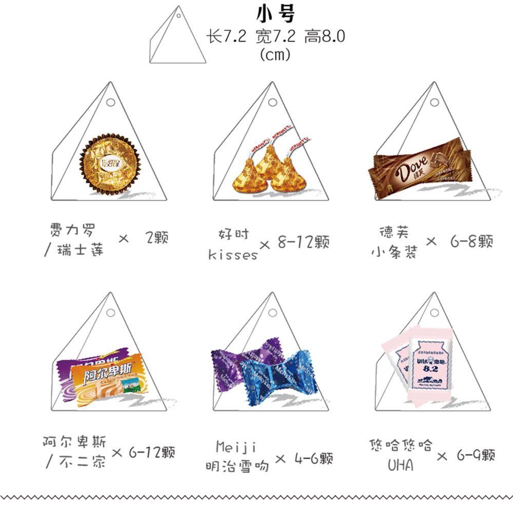 Hộp Đựng Kẹo Sô Cô La Màu Đỏ Hồng