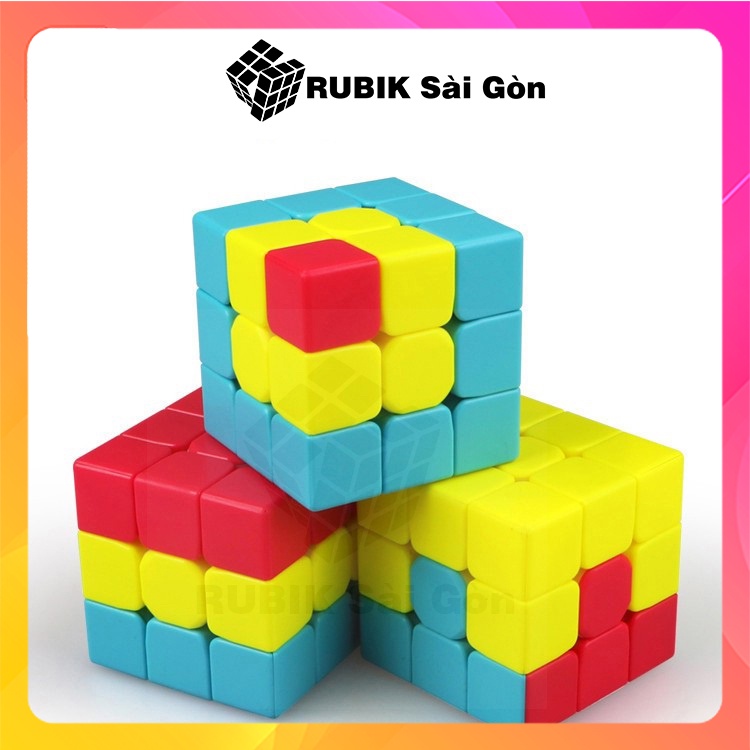 Rubik Biến Thể Unicorn Fantastic Gear Sandwich 3x3 Cao Cấp Rubic Bump Man Sáng Tạo Dùng Để Dạy Học Cho Người Mới Chơi