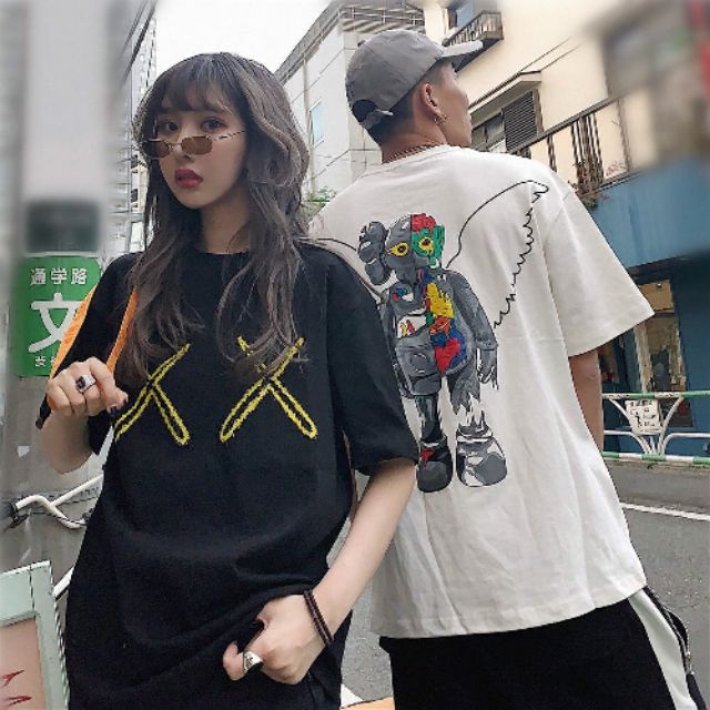 Áo thun tay lỡ Unisex cặp XX