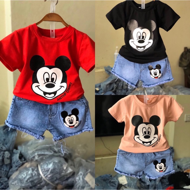 Set micky áo kèm quần jean mã SMK72082