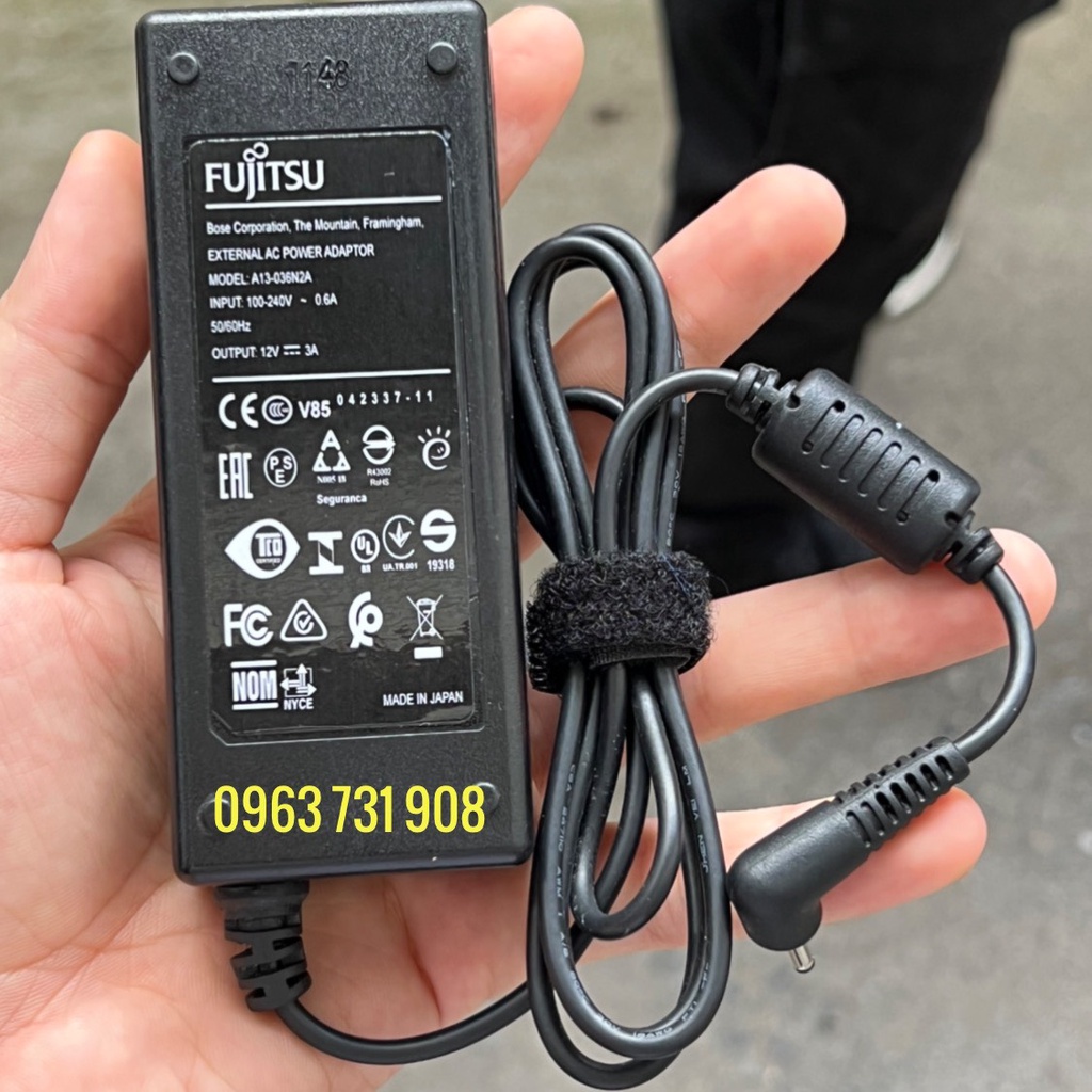 Adapter sạc Fujitsu 12v 3a chính hãng