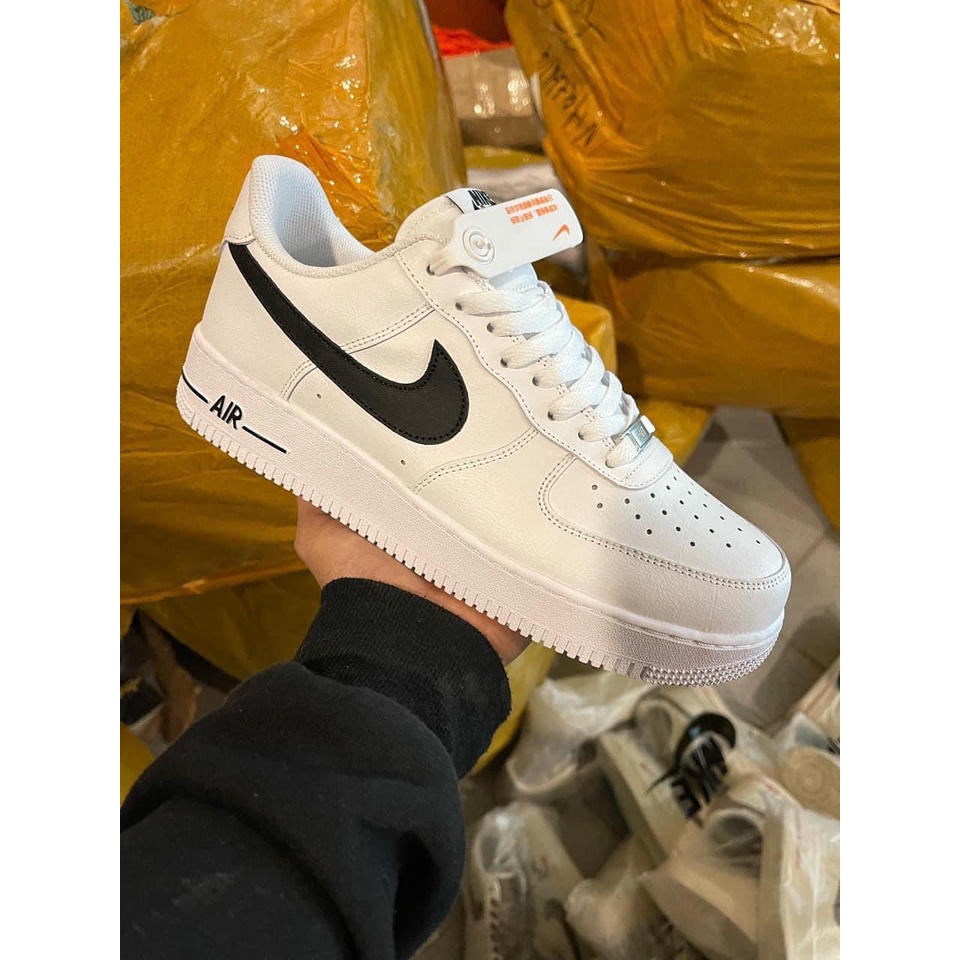 Giày _Nike Air Force 1, AF1 vệt đen đế Air, Cao Cấp Nhất full box bill phụ kiện tặng box bảo vệ