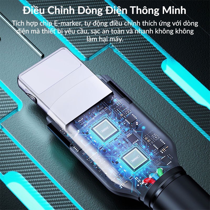 Cáp Sạc Nhanh Cho iPhone 20W Remax RC-171cl Chuẩn PD Type C to Lightning - Dử Dụng Chip E-marker, Chống Sạc Quá Tải