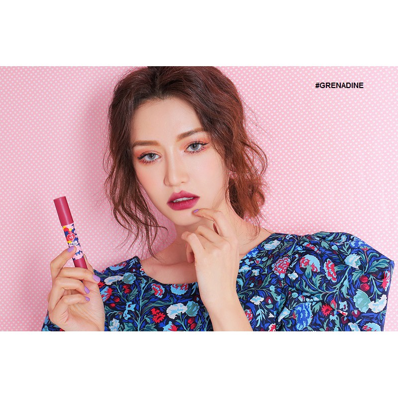 Son bút chì 3CE Maison Kitsune Velvet Lip Crayon - xách tay Hàn Quốc