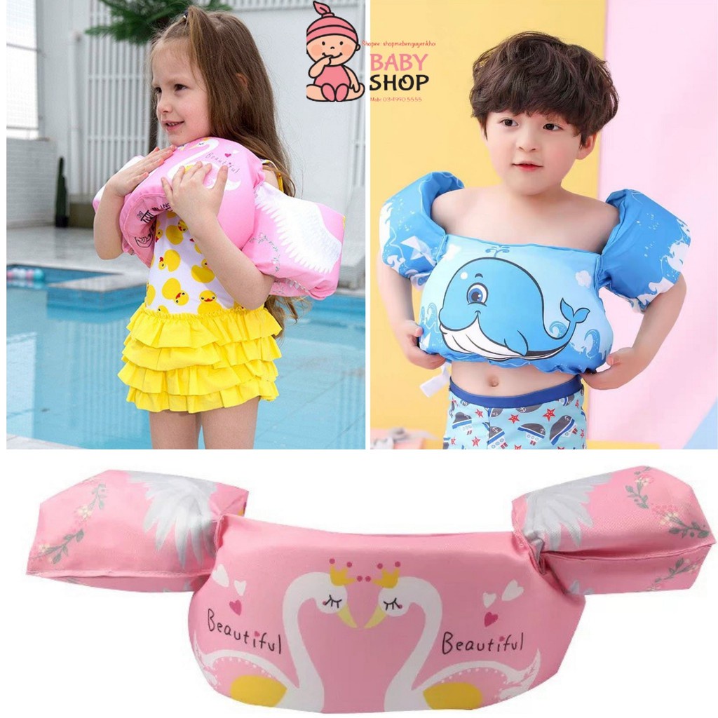 Phao Bơi Tay Ngực Cho Bé Tập Bơi Hoạt Hình 2-6 Tuổi