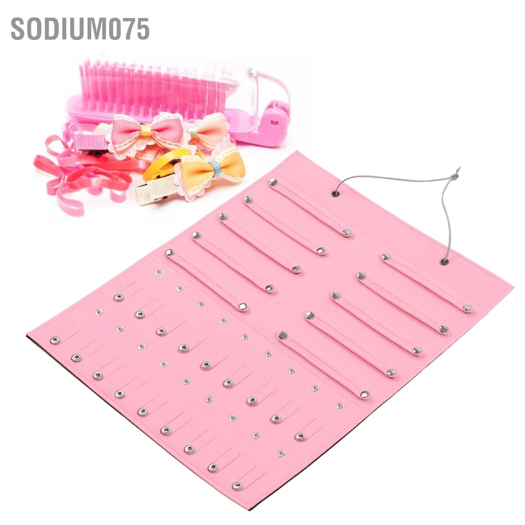 Sodium075 Giá đỡ lưu trữ nơ cài tóc Cô gái nỉ Treo tường băng đô Người tổ chức cho Phụ kiện kẹp