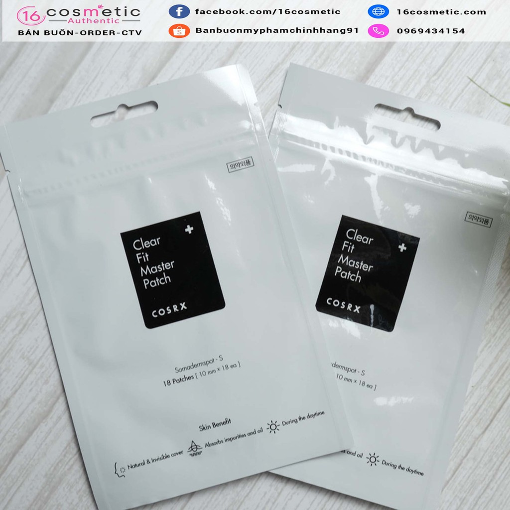Miếng Dán  Mụn, Che Phủ Nốt Mụn Cosrx Clear Fit Master Patch