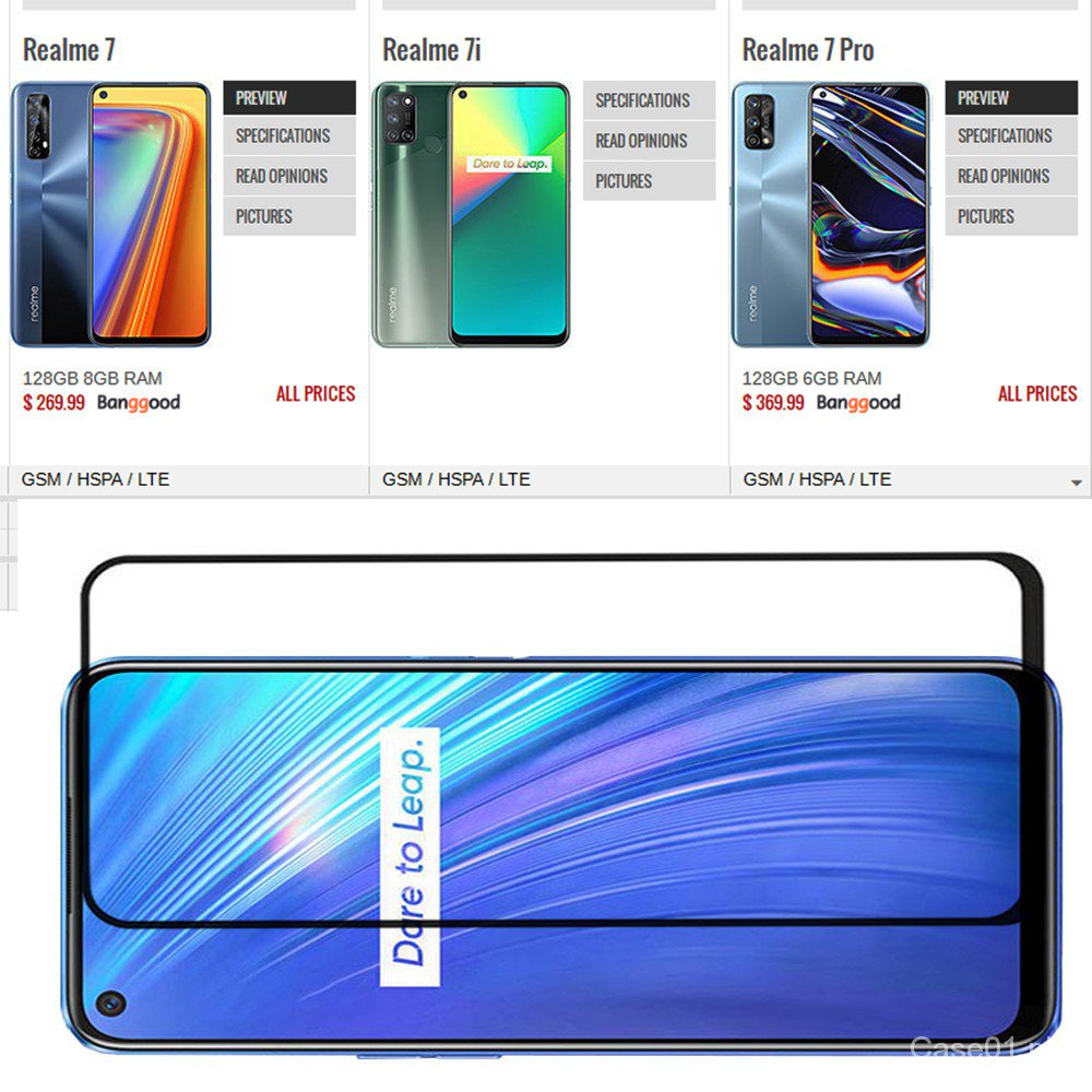 Kính Cường Lực Bảo Vệ Ống Kính Máy Ảnh 2 Trong 1 Cho realme 7 7i pro oppo realme7 realme7i realme7pro