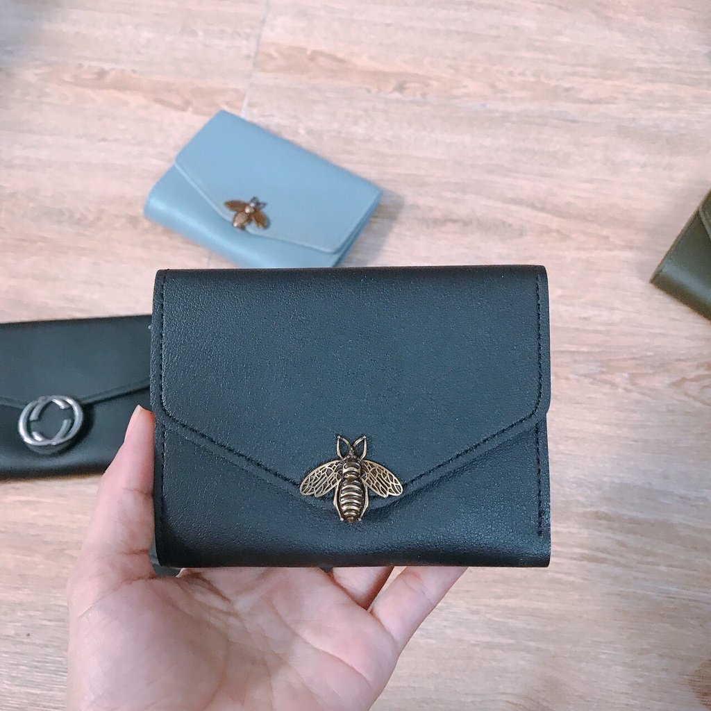 Ví Ngắn Gập Da Mềm Kèm Video và Hình Thật Sản Phẩm Rosabell