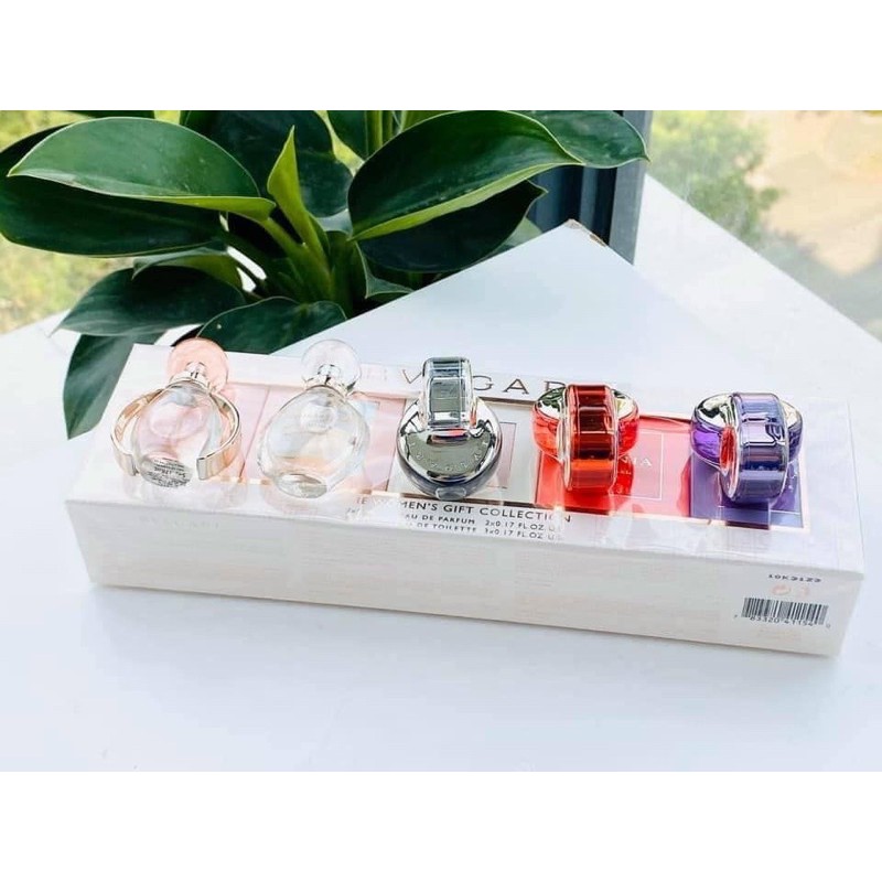 SET 5 CHAI NƯỚC HOA MINI BVLGARI - NỮ