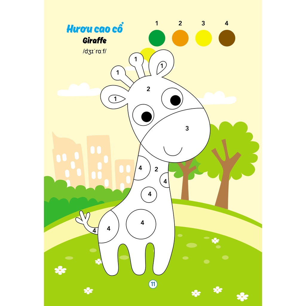 Sách - Bộ bé tô màu song ngữ Anh Việt phát triển trí thông minh - rèn luyện khả năng tư duy cho bé từ 2-6 tuổi (8 cuốn)