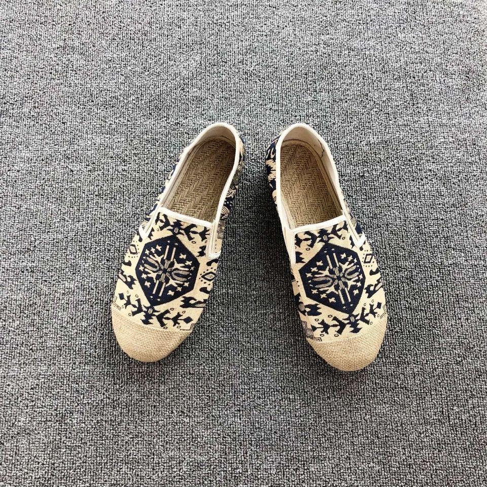 Giày Lười Vải Lanh Đế Gân Thời Trang Thái Lan Cho Nam