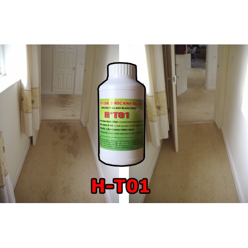 Siêu Chất Tẩy Cặn Canxi Trên Kính HT01 Loại 500ml, Tẩy Trắng Thiết Bị Phòng Tắm