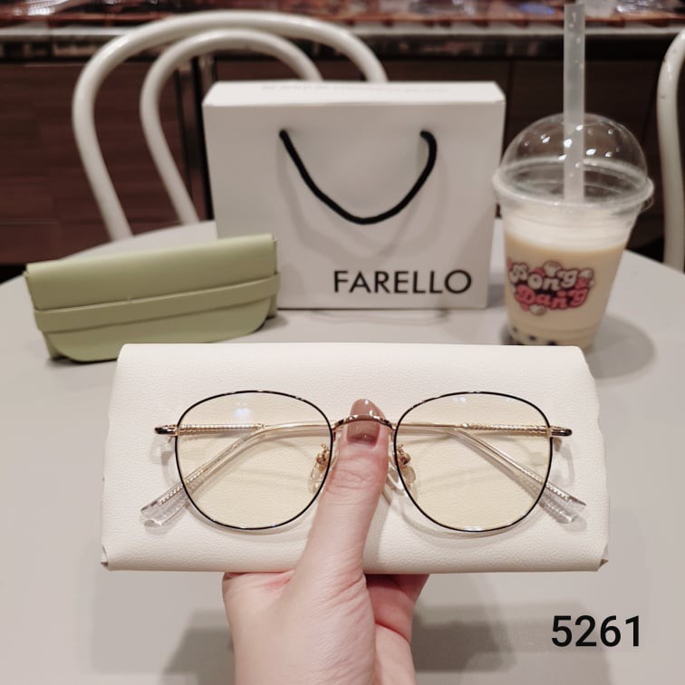 Gọng kính cận kim loại nam nữa Lilyeyewear viền mảnh , mắt tròn , nhiều màu sắc - 5261 | BigBuy360 - bigbuy360.vn