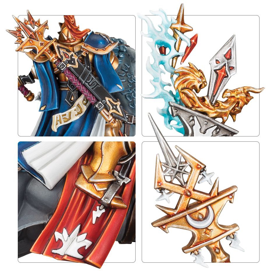 Mô hình nhân vật Warhammer Stormcast Eternals Evocators On Celestial Dracolines