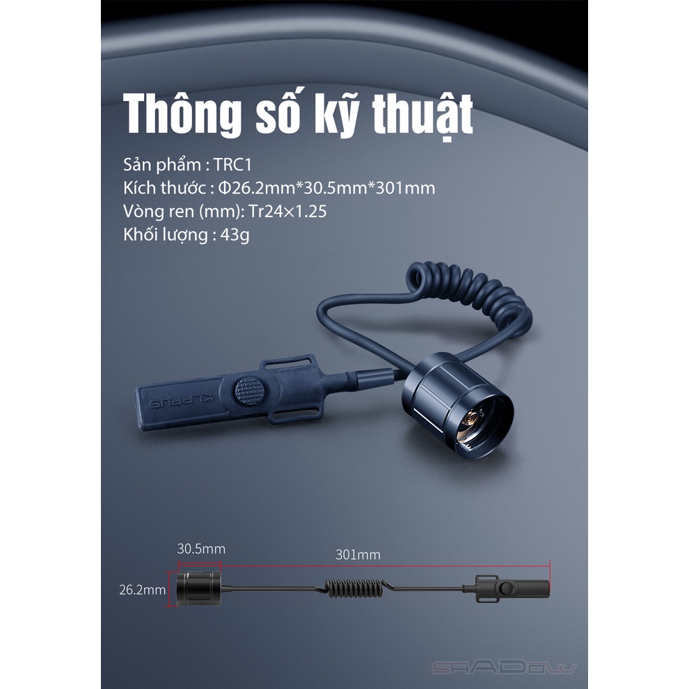 Công tắc điều khiển từ xa đuôi KLARUS TRC1