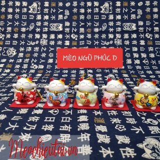 SET 5 MÈO MAY MẮN THẢM ĐỎ 4CM