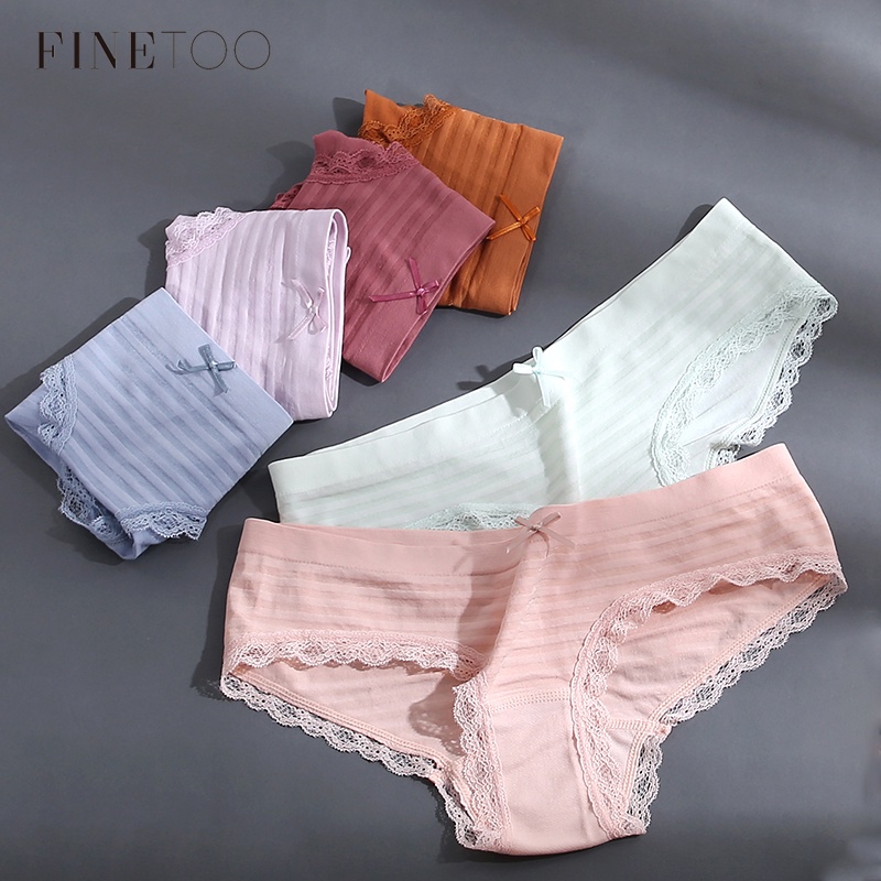 Quần lót FINETOO trong suốt 10 màu tùy chọn gợi cảm có size lớn M-3XL cho nữ | BigBuy360 - bigbuy360.vn