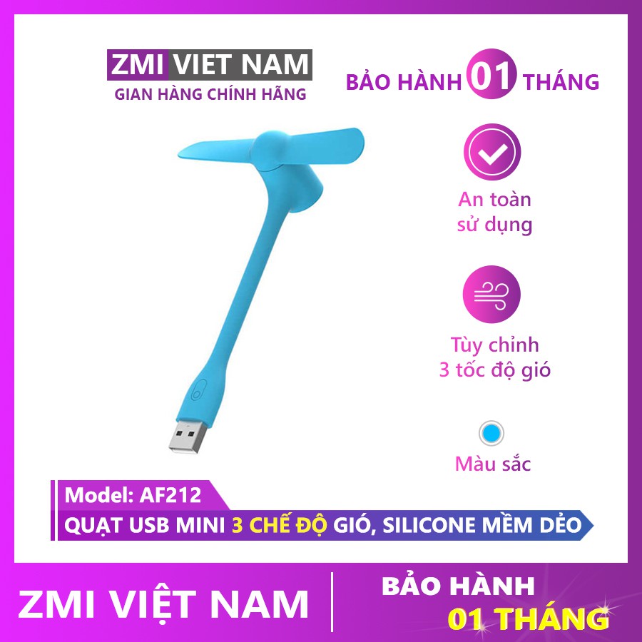 [ ZMI VIỆT NAM ] Quạt Usb mini ZMI AF212 | Bảo Hành 1 Tháng