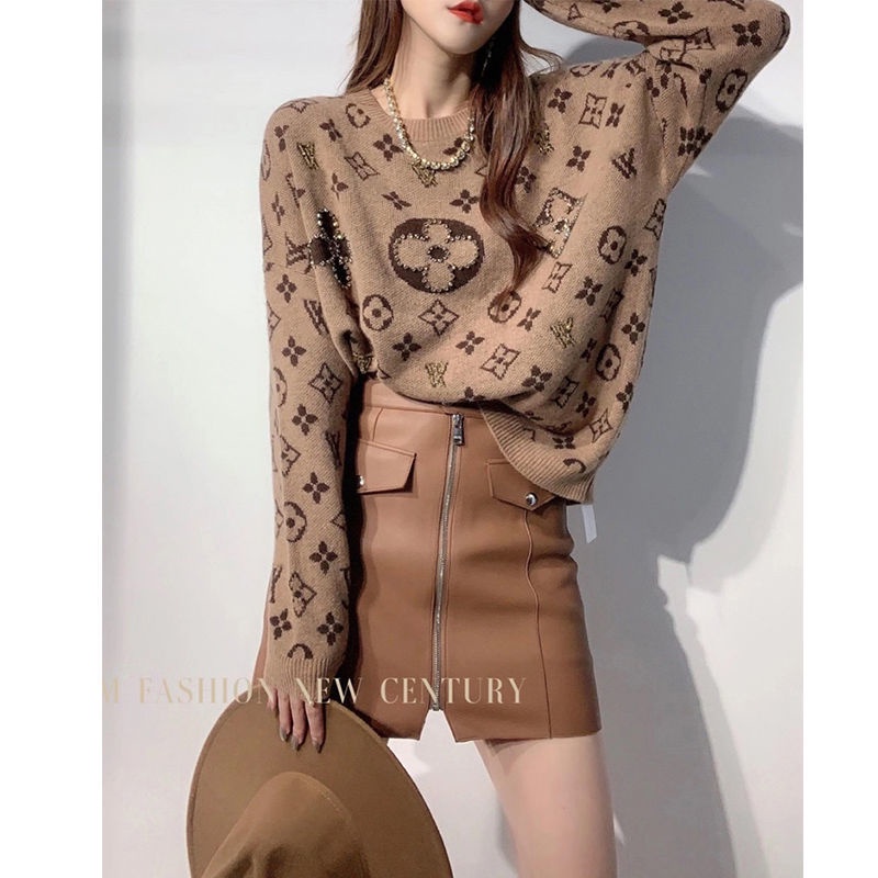 Áo sweater tay dài vải dày mềm in chữ phong cách đường phố thời trang cho nữ