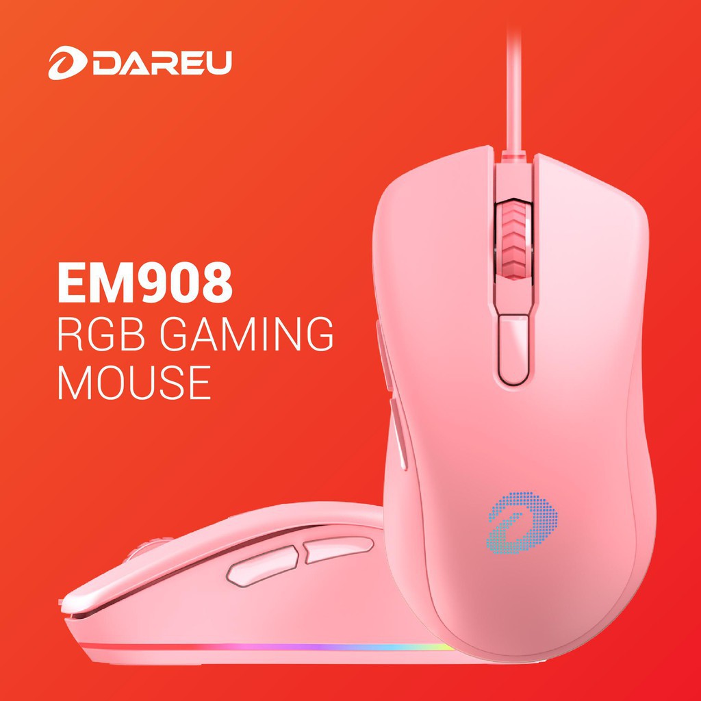Combo Chuột Gaming DAREU EM908 RGB Gaming Mouse + Lót chuột lót chuột DareU ESP100