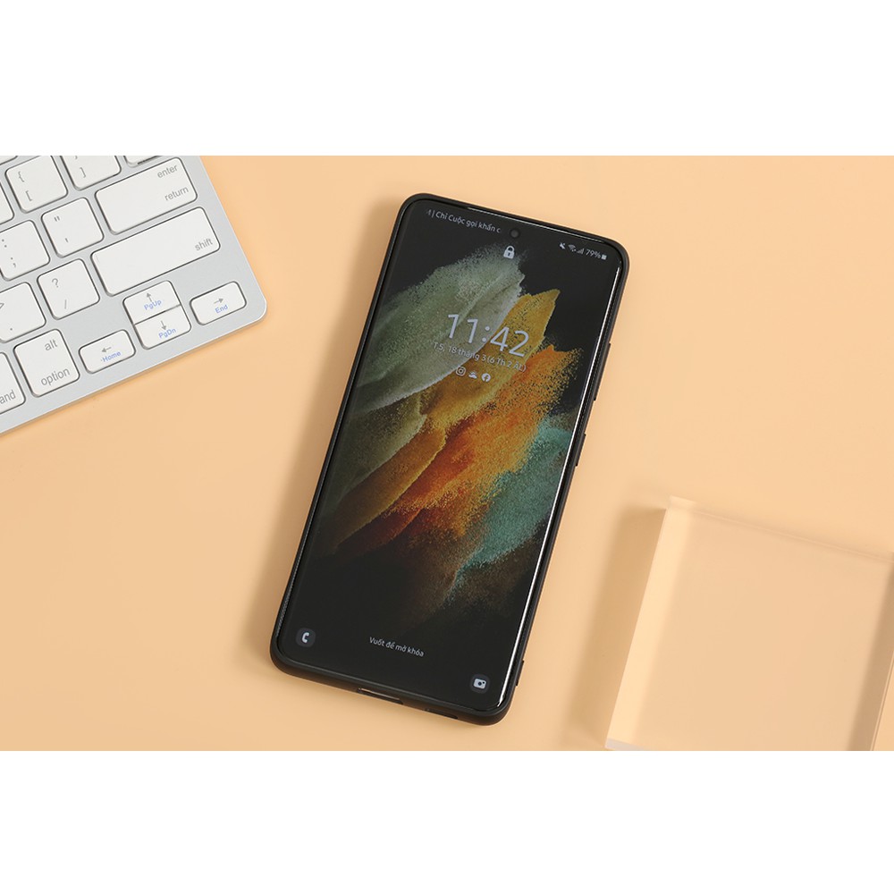 Ốp lưng kính cường lực Samsung Galaxy S21, S21 Plus, S21 Ultra - Gaming ROG