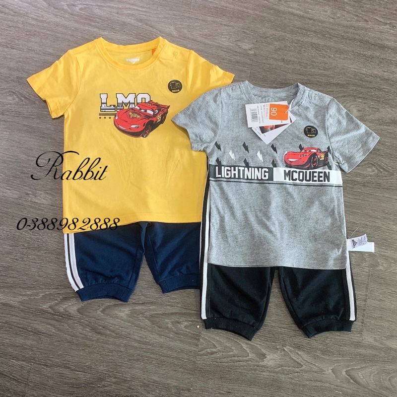 Bộ Disney hoạ tiết ô tô-HÀNG SALE KO ĐỔI TRẢ