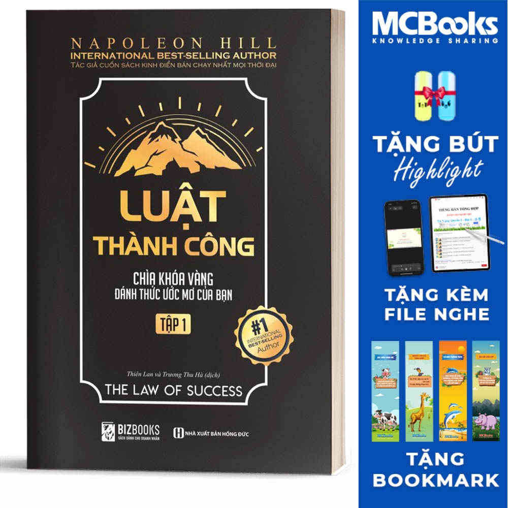 Sách - Luật Thành Công : Chìa Khóa Vàng Đánh Thức Ước Mơ Của Bạn Tập 1 - BizBooks