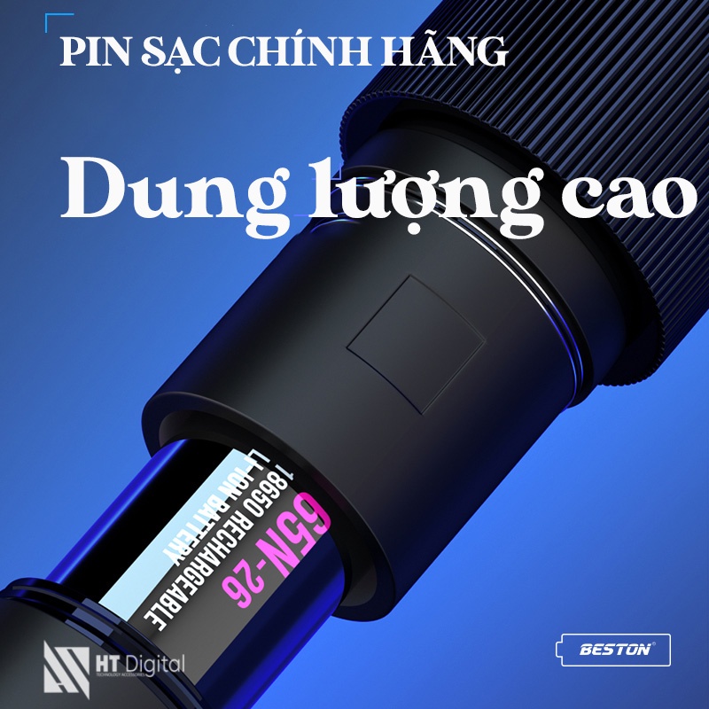 Pin Sạc 18650 Beston Dung Lượng Cao đến 3300mAh, Sạc Pin M7001 Cho 18650 20700 21700 26650 16340 16650 17650