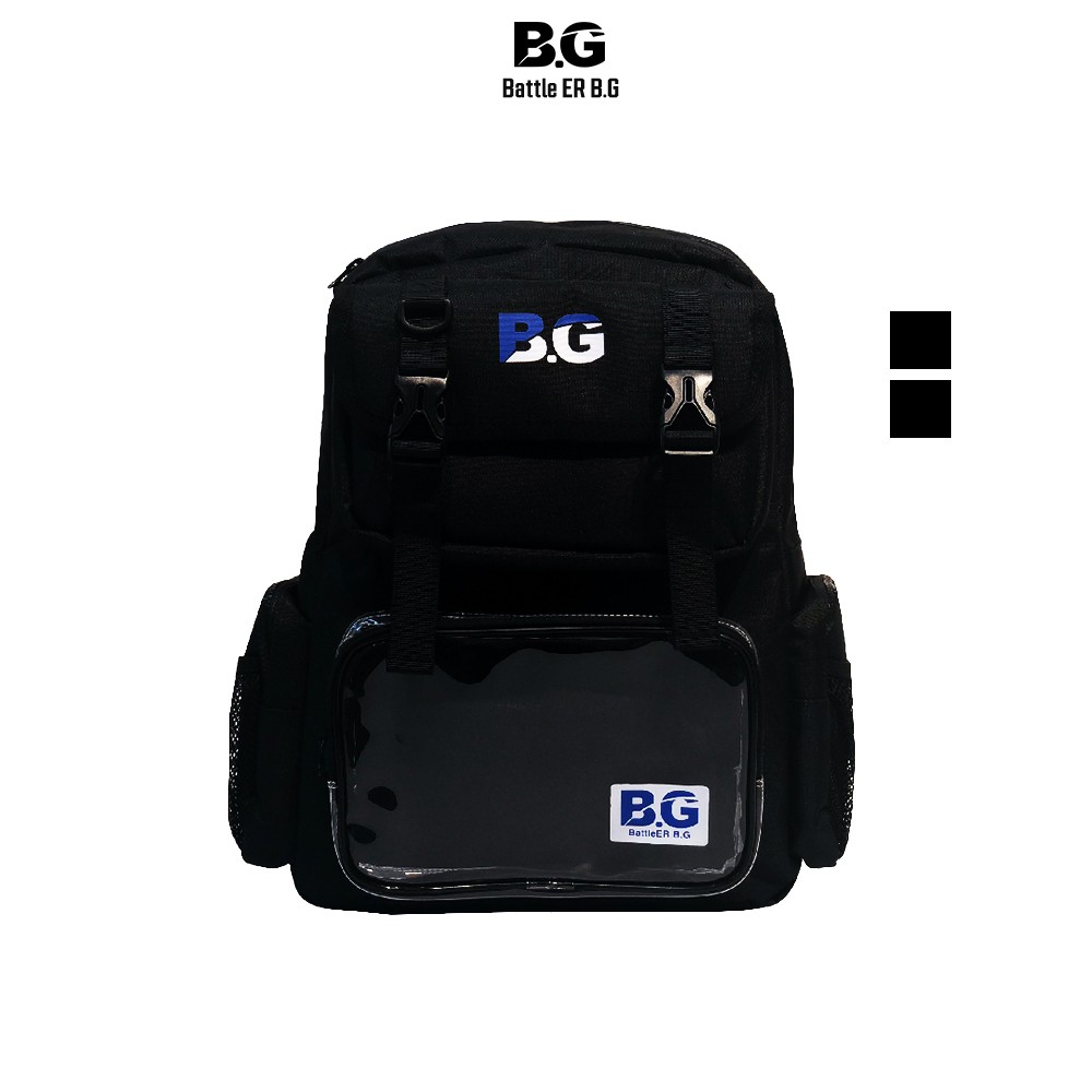 Balo đi học BATTLE ER B.G mẫu x002 Black Silver Unisex Streetwear Backpack