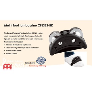 Lục lạc gắn mũi giầy Meinl foot tambourine CFJS2S-BK