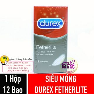 Bao cao su chính hãng hộp 12 chiếc Durex Fetherlite