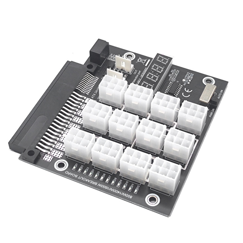 Bo Mạch Nguồn 36 + 24pin Sang 12x 6Pin CPU Server 2200W ATX2436-N01