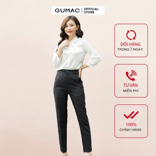 Quần tây nữ phụ kiện chữ D QA349 GUMAC
