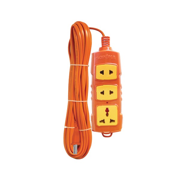Ổ cắm điện đấu dây sẵn  3 ổ chịu tải 3000W SOPOKA 3m,5m,10m